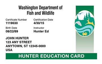 washington hunting card